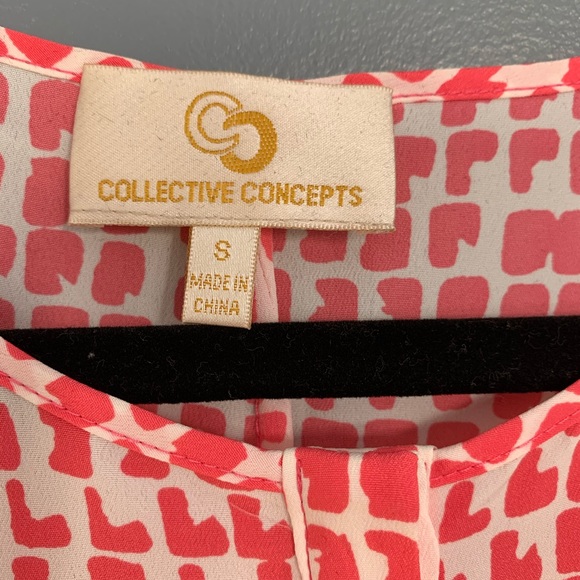 Collective Concepts Blouse Pink & White Size 22 - Picture 2 of 4